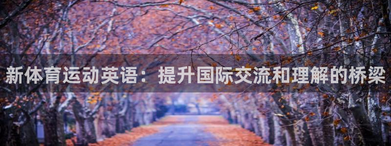 皇冠277体育：新体育运动英语：提升国际交流和理解的桥梁